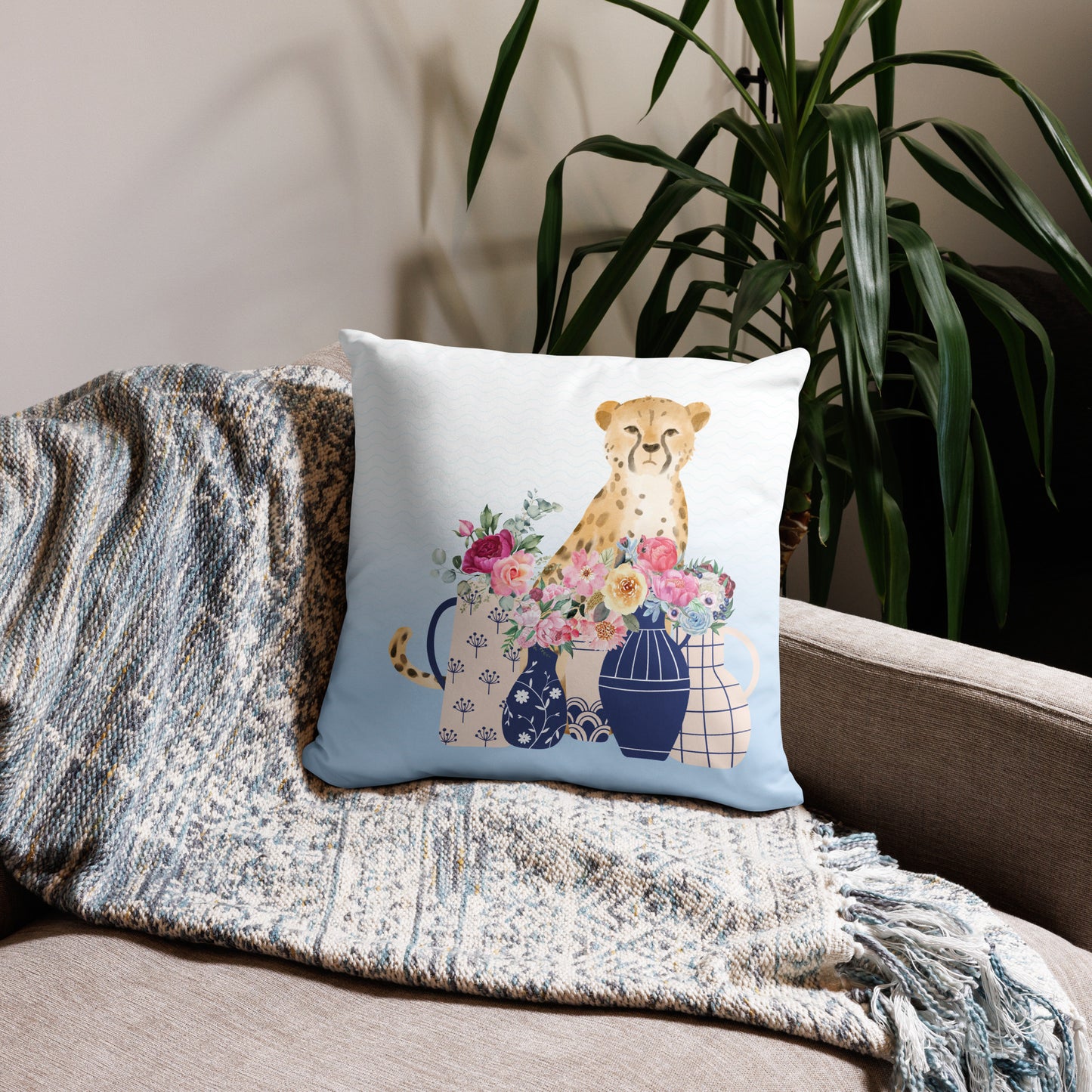 "Flower Queen" French Pillow
