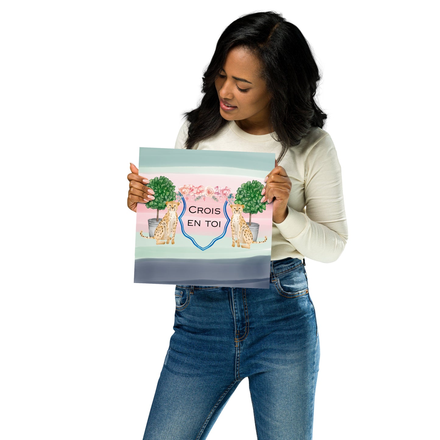 "Believe in Yourself" in French Poster