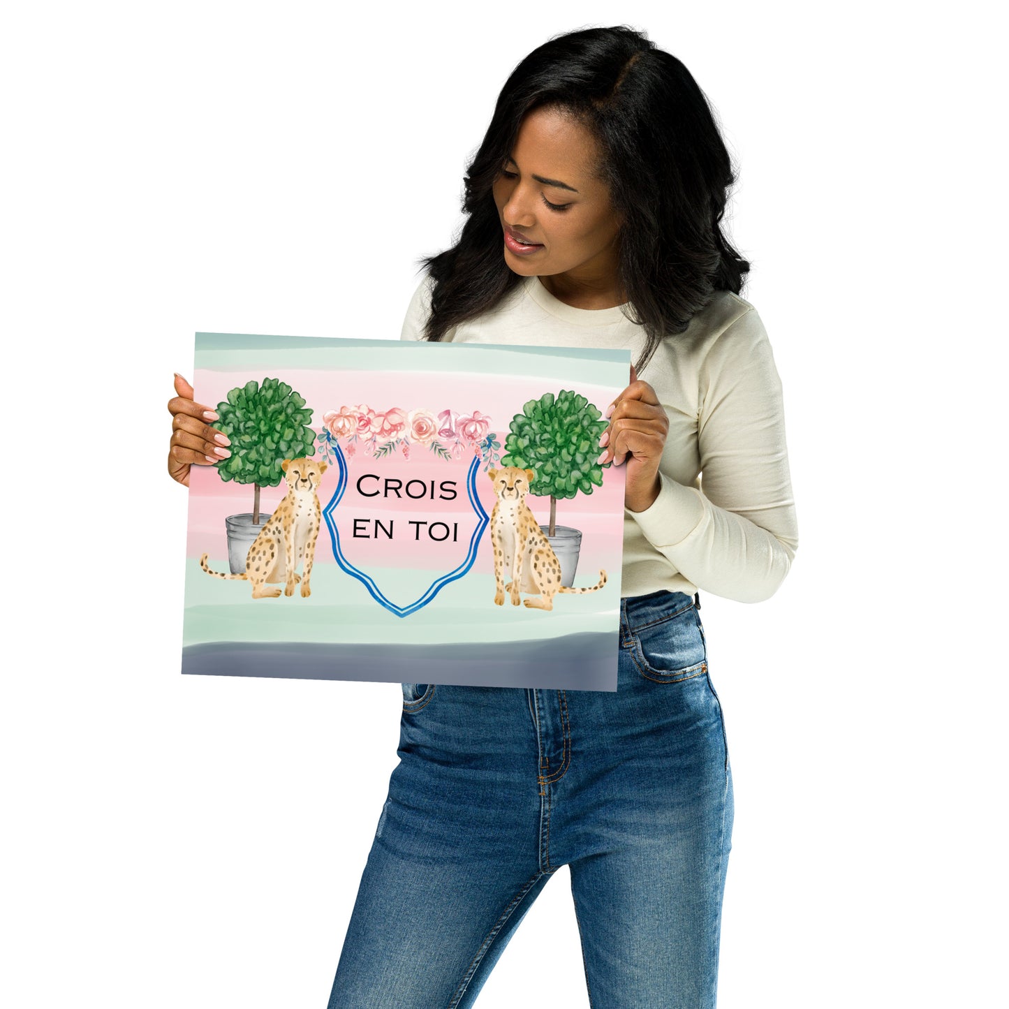 "Believe in Yourself" in French Poster