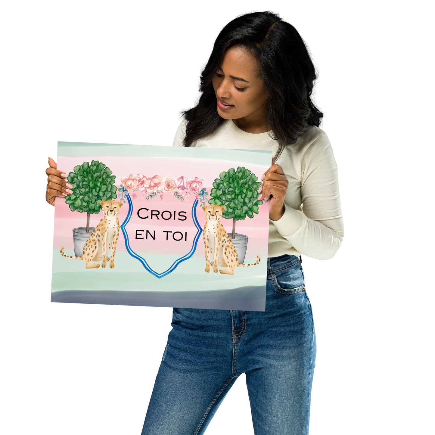 "Believe in Yourself" in French Poster