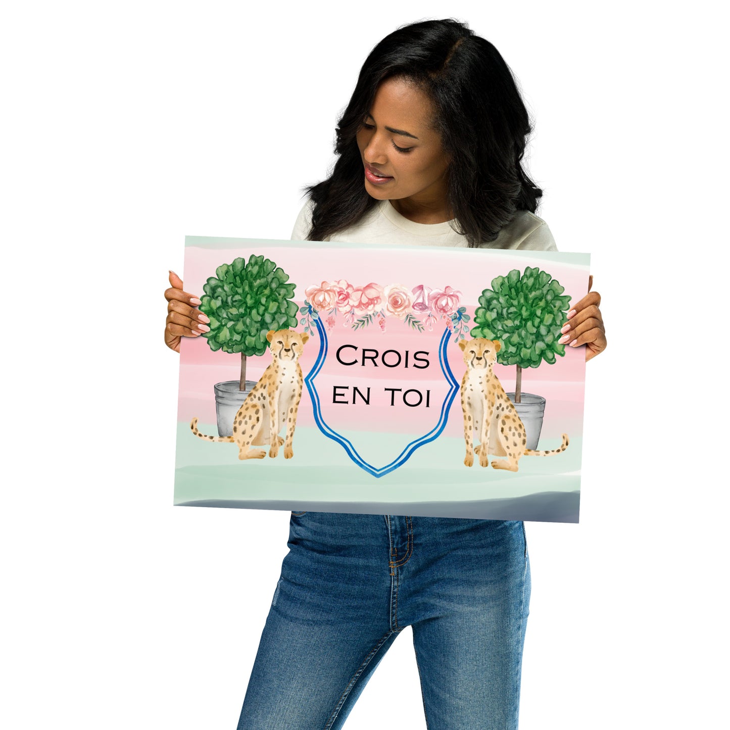 "Believe in Yourself" in French Poster