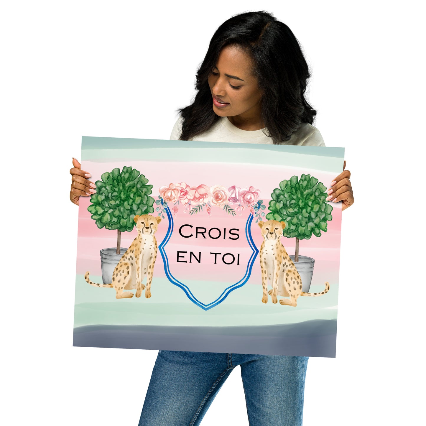 "Believe in Yourself" in French Poster