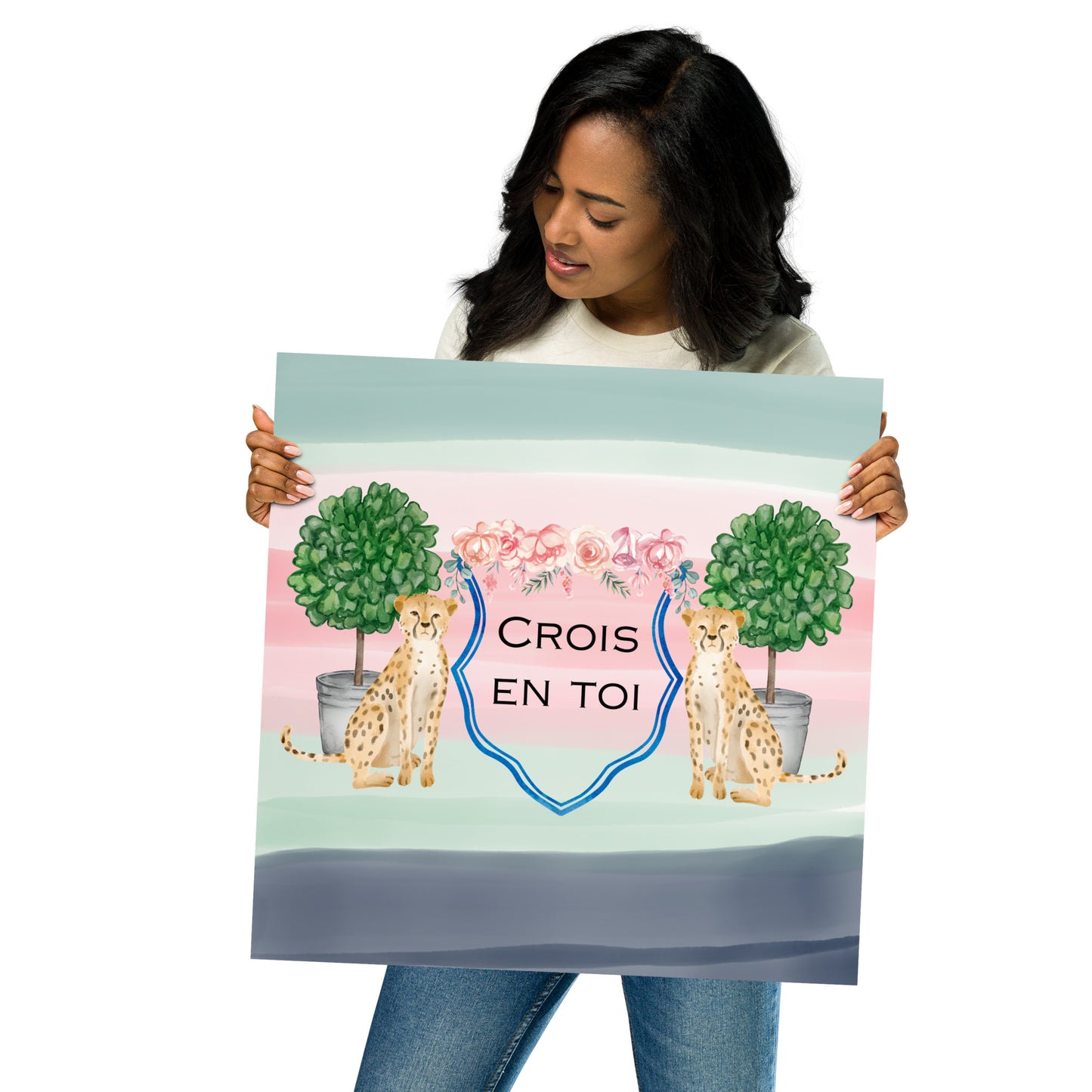 "Believe in Yourself" in French Poster