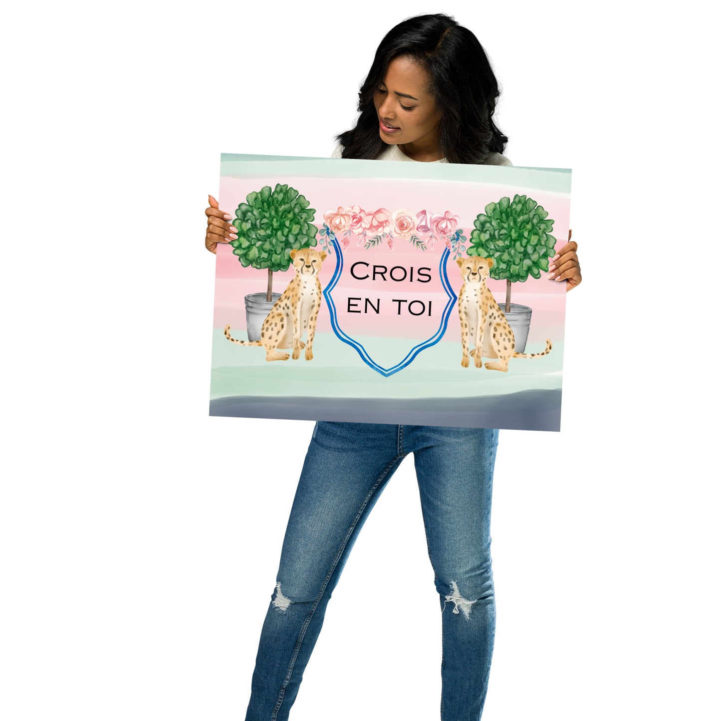 "Believe in Yourself" in French Poster