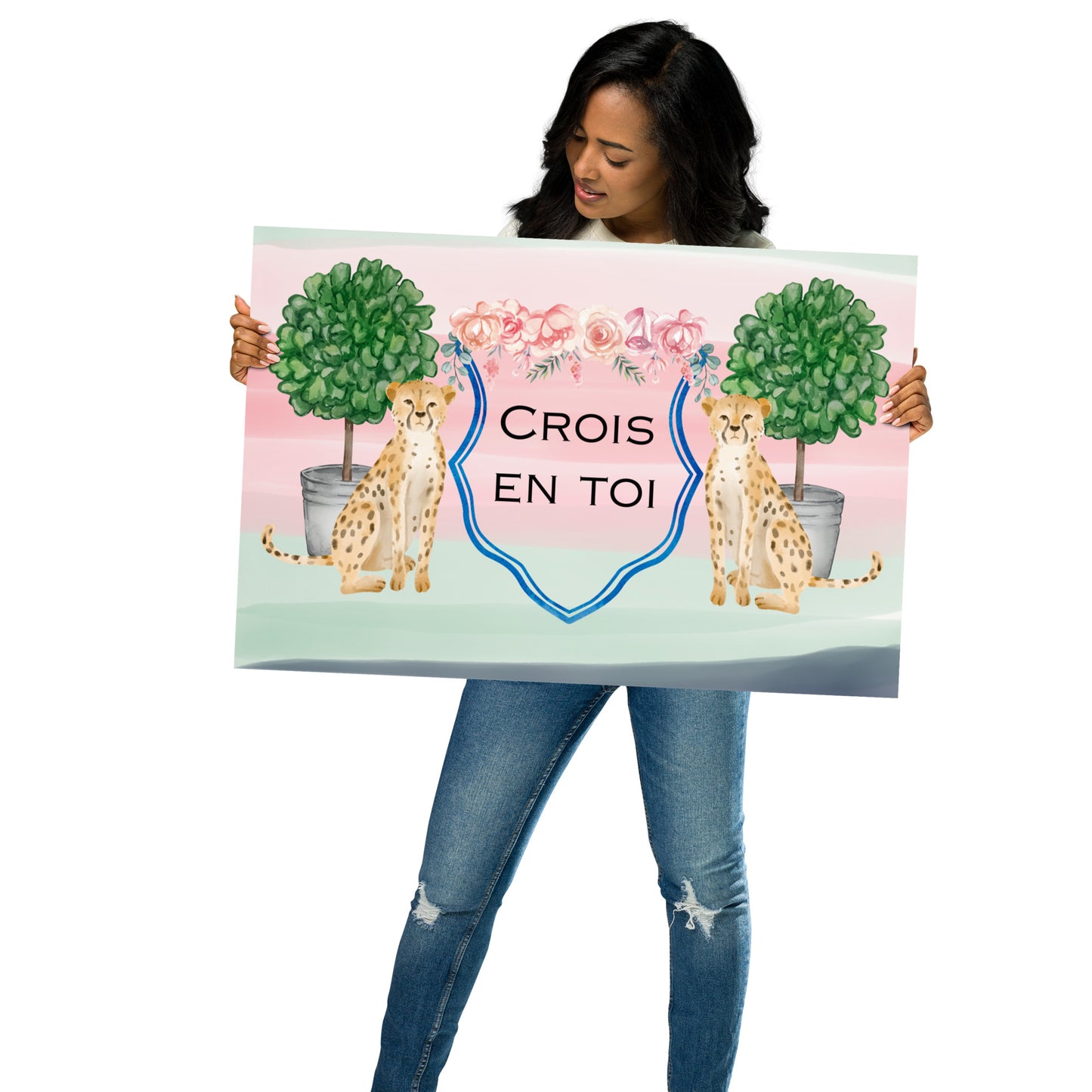 "Believe in Yourself" in French Poster