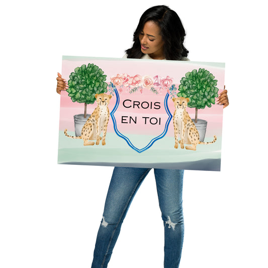 "Believe in Yourself" in French Poster