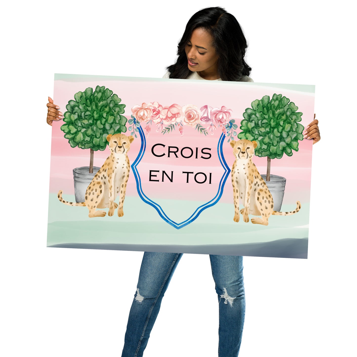 "Believe in Yourself" in French Poster