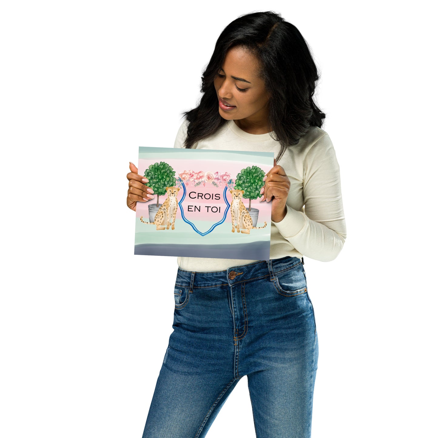 "Believe in Yourself" in French Poster