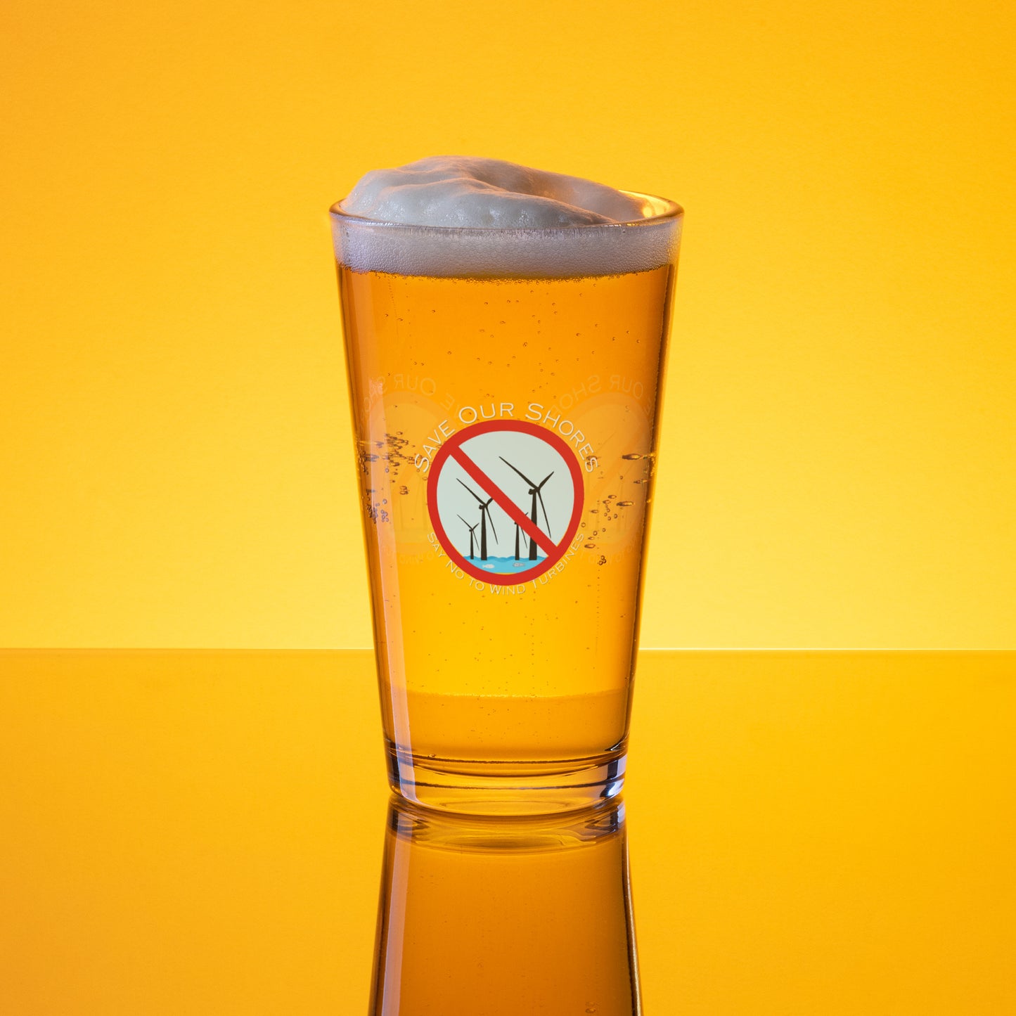 Save Our Shores Shaker pint glass