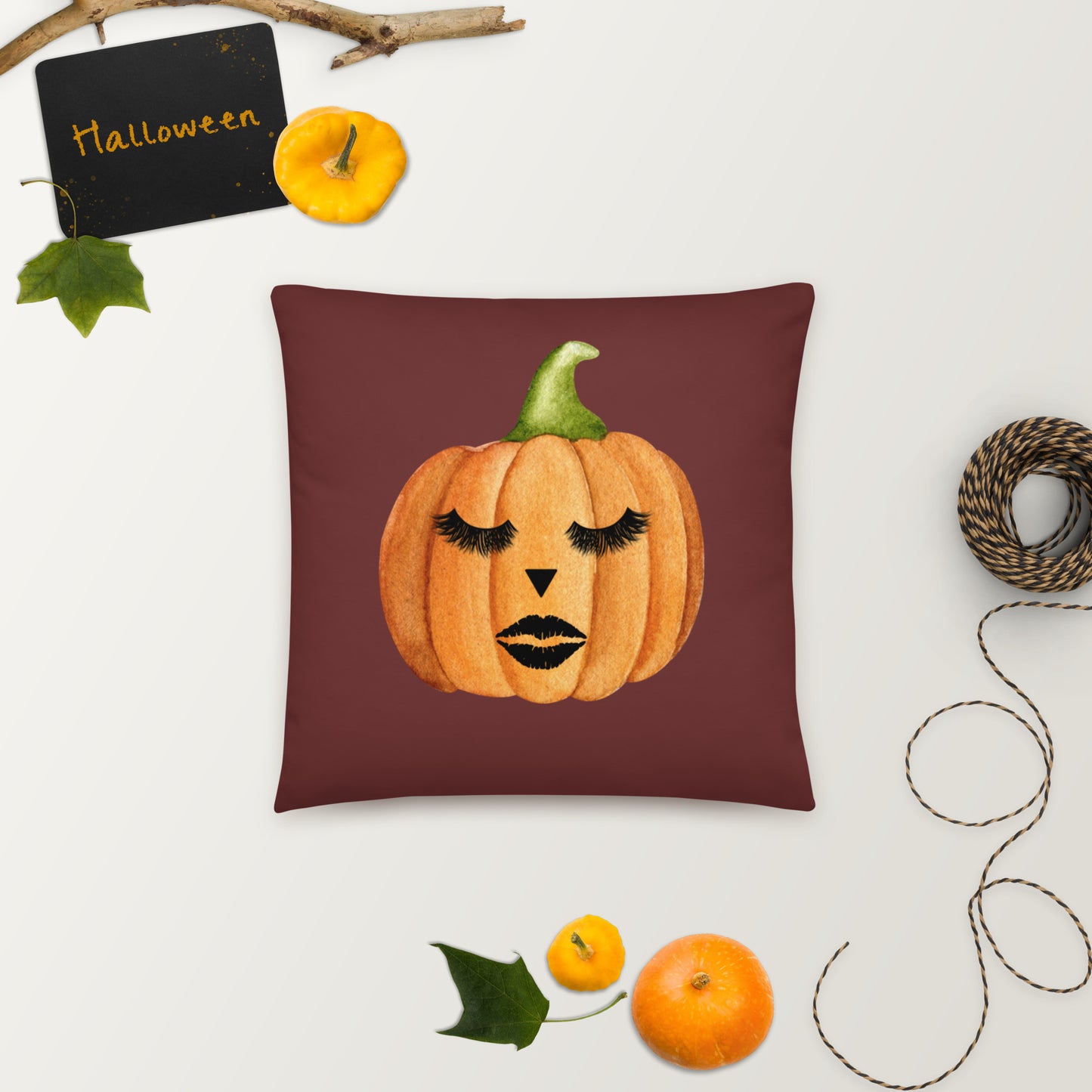 Halloween Pumpkin Queen Pillow