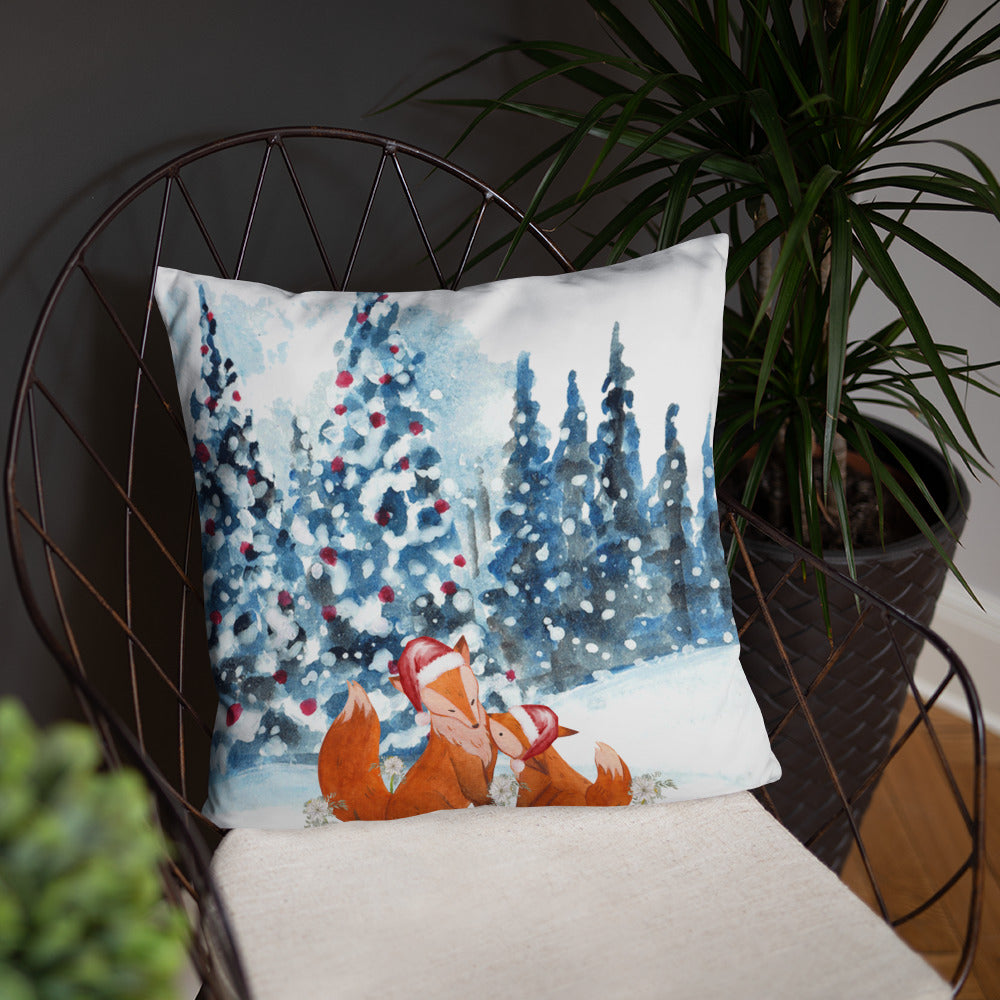 Family Foxes Pillow