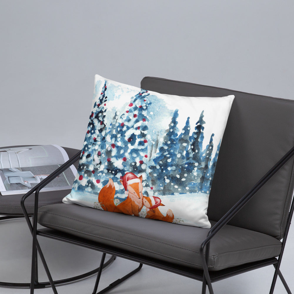 Family Foxes Pillow