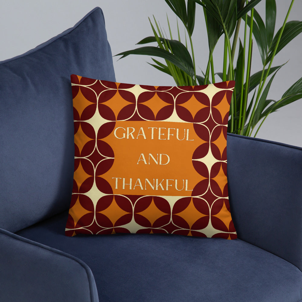 Grateful & Thankful Pillow