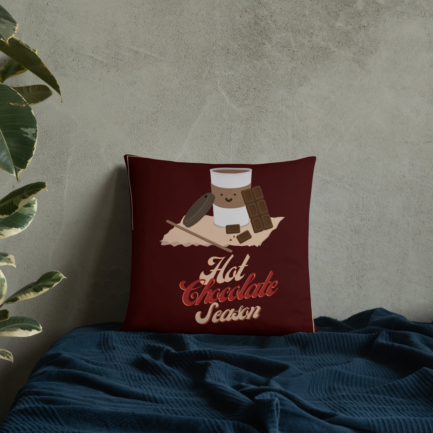 Hot Chocolate Season Pillow