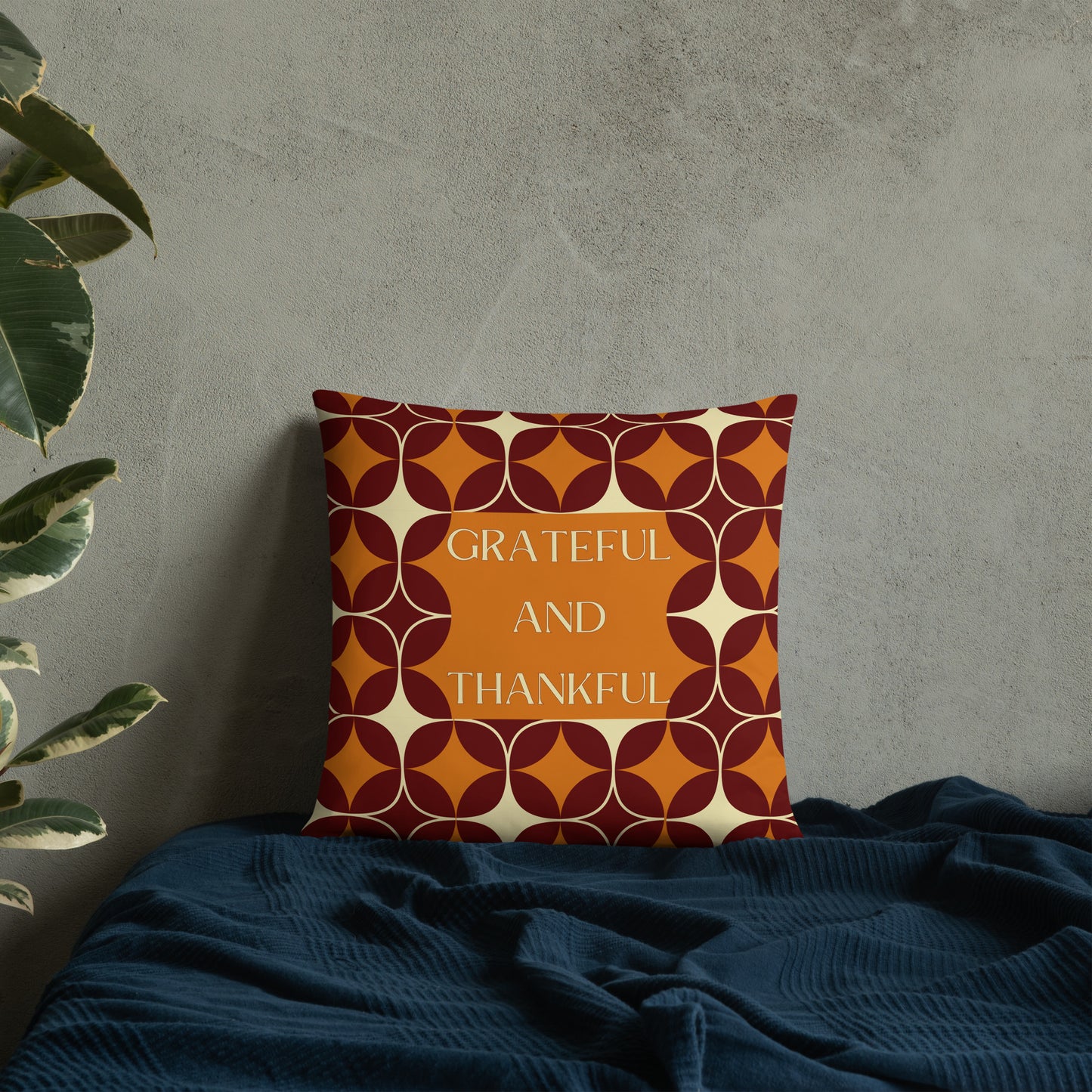 Grateful & Thankful Pillow