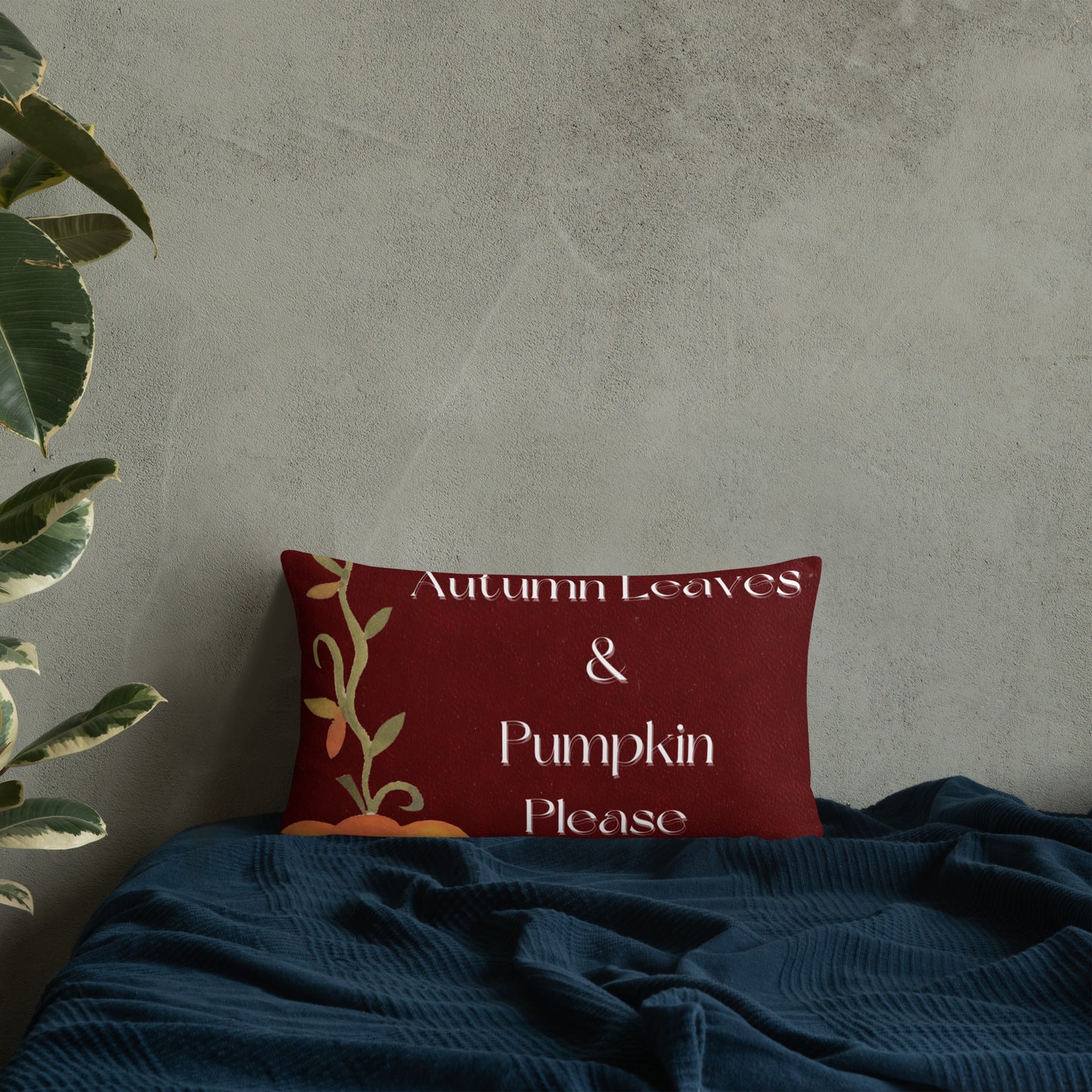 Autumn Leaves & Pumpkin Please Pillow