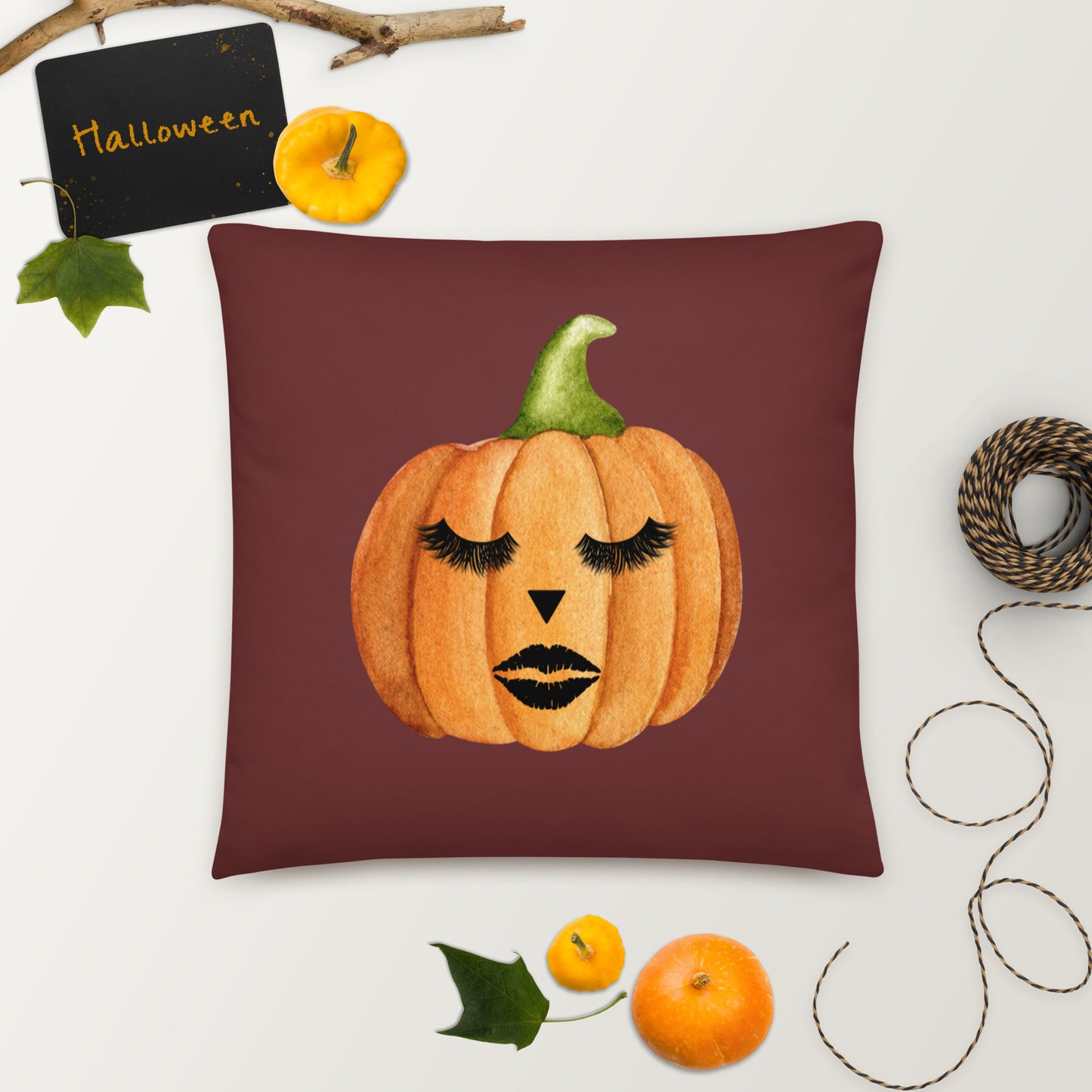 Halloween Pumpkin Queen Pillow
