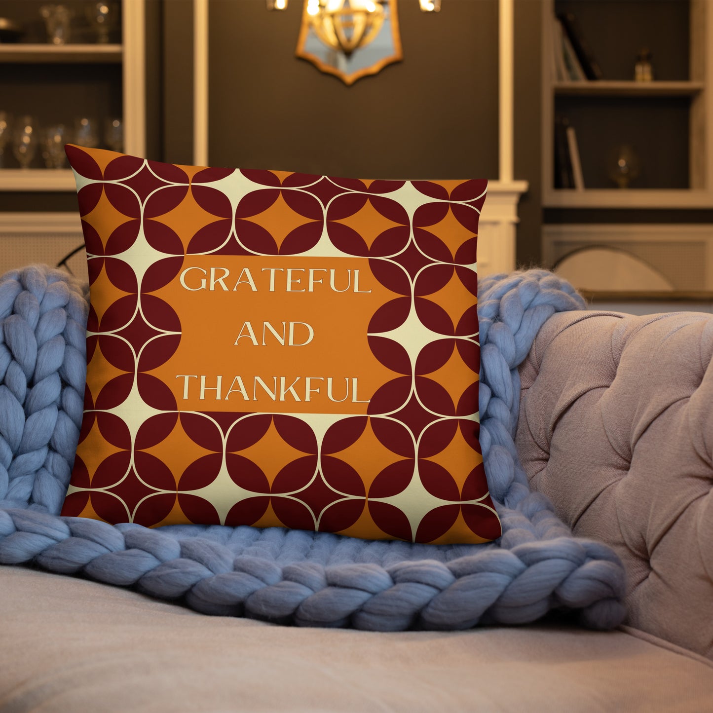 Grateful & Thankful Pillow