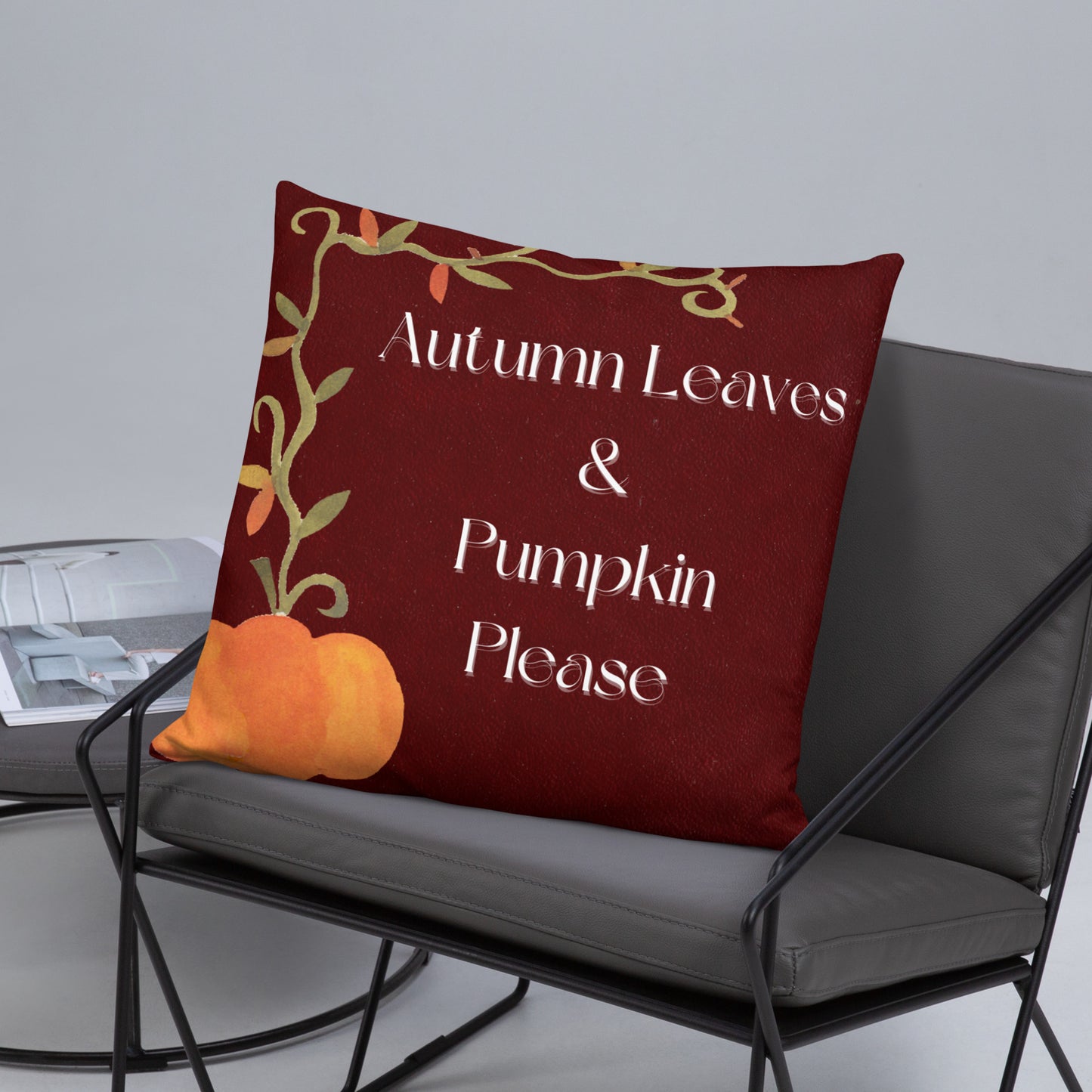 Autumn Leaves & Pumpkin Please Pillow