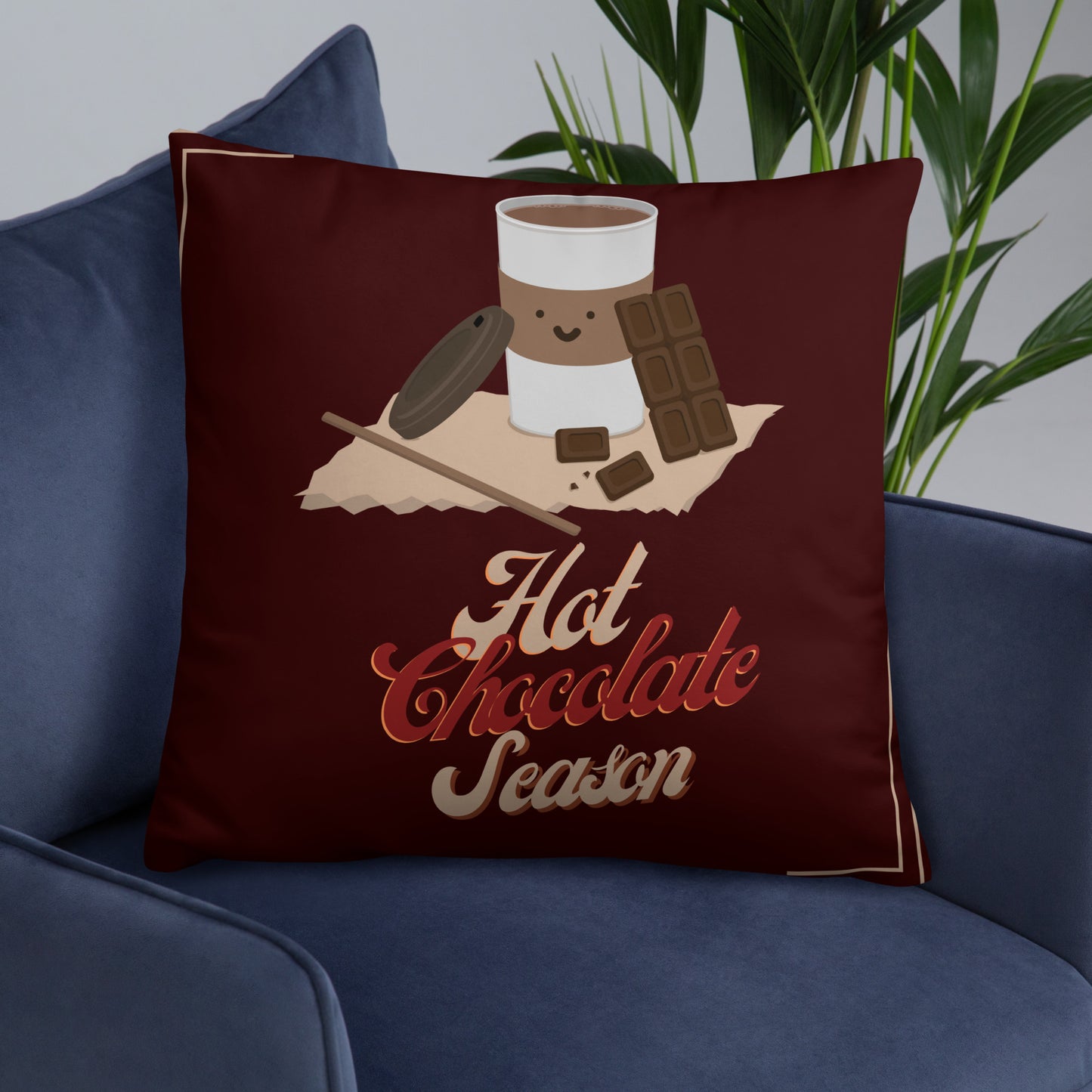 Hot Chocolate Season Pillow