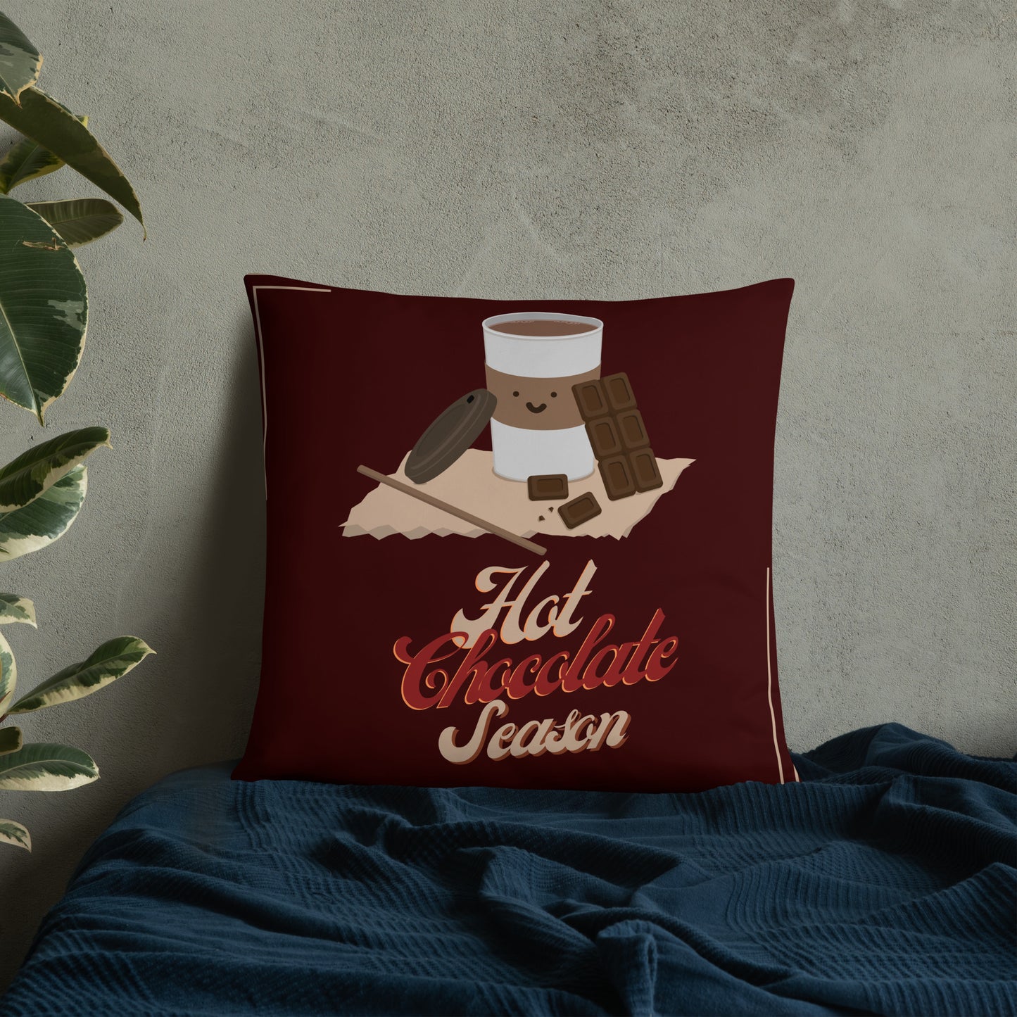 Hot Chocolate Season Pillow