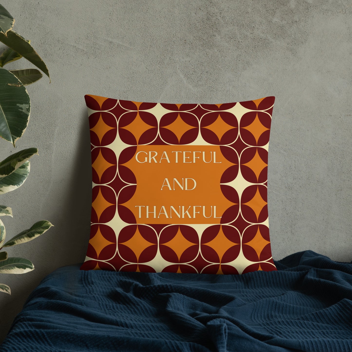 Grateful & Thankful Pillow