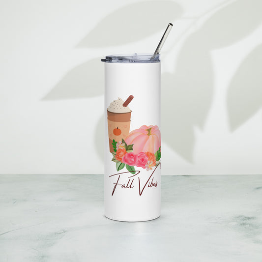 Fall Vibes steel tumbler