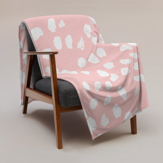 Fawn Spots Blanket in Baby Pink