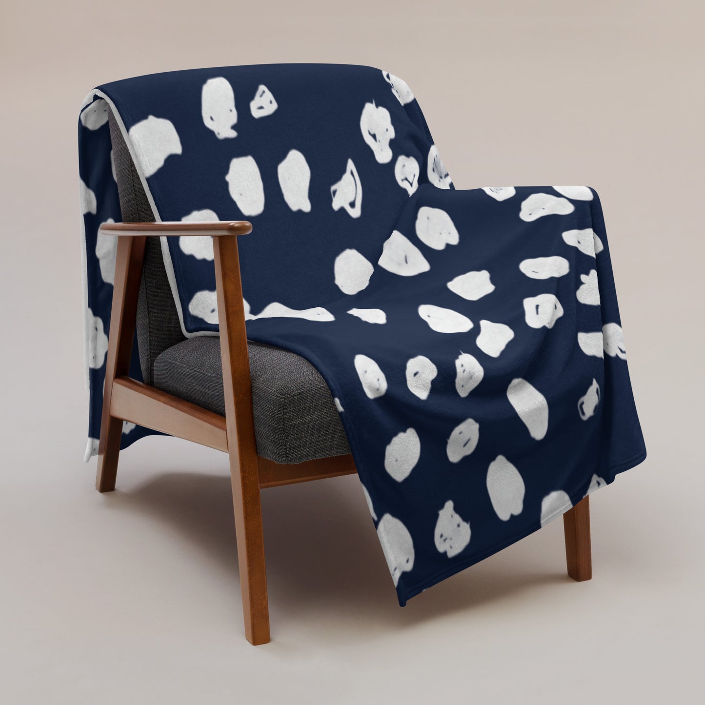 Fawn Spots Blanket In Navy