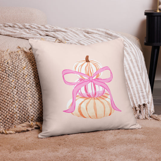 Pinky Pumpkin Pillow