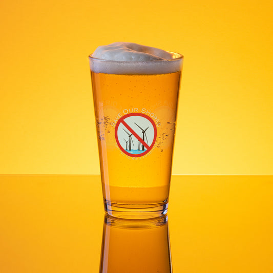 Save Our Shores Shaker pint glass