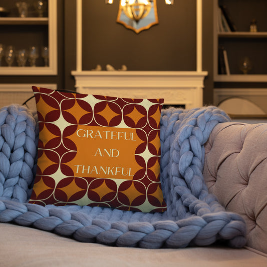 Grateful & Thankful Pillow